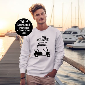 Retirement Bliss: This Is My Retirement Vehicle Golf Cart SVG - Create Fun Retirement Gifts and Decor