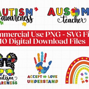 自閉症啓発 SVG バンドル: 良い目的のためにインスピレーションを与えるデザインを作成する