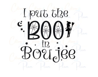 Divertido Halloween SVG - Puse el Boo en Boujee