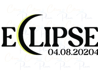 April 8th 2024 Solar Eclipse SVG