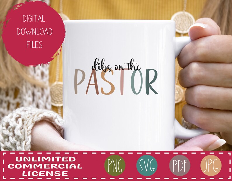 Dibs on the Pastor SVG - Etsy