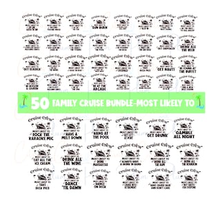 Cruise SVG Bundle | 50 Cruise Most Likely Designs