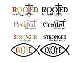 Pacote Boho Christian SVG PNG: Citações de Fé (Download Digital)