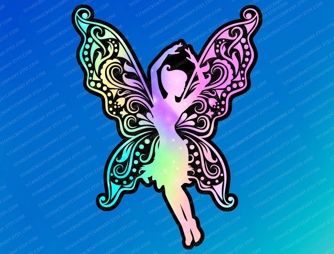 Fairy Sticker, Cute Fairy Sticker, Vinyl Sticker, Hydro Flask Sticker ...