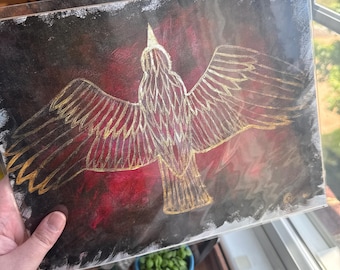 Phoenix - Original Drawing - Etsy