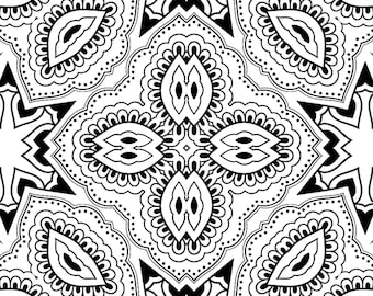 Intuitive Mandala Printable Adult Coloring Pages