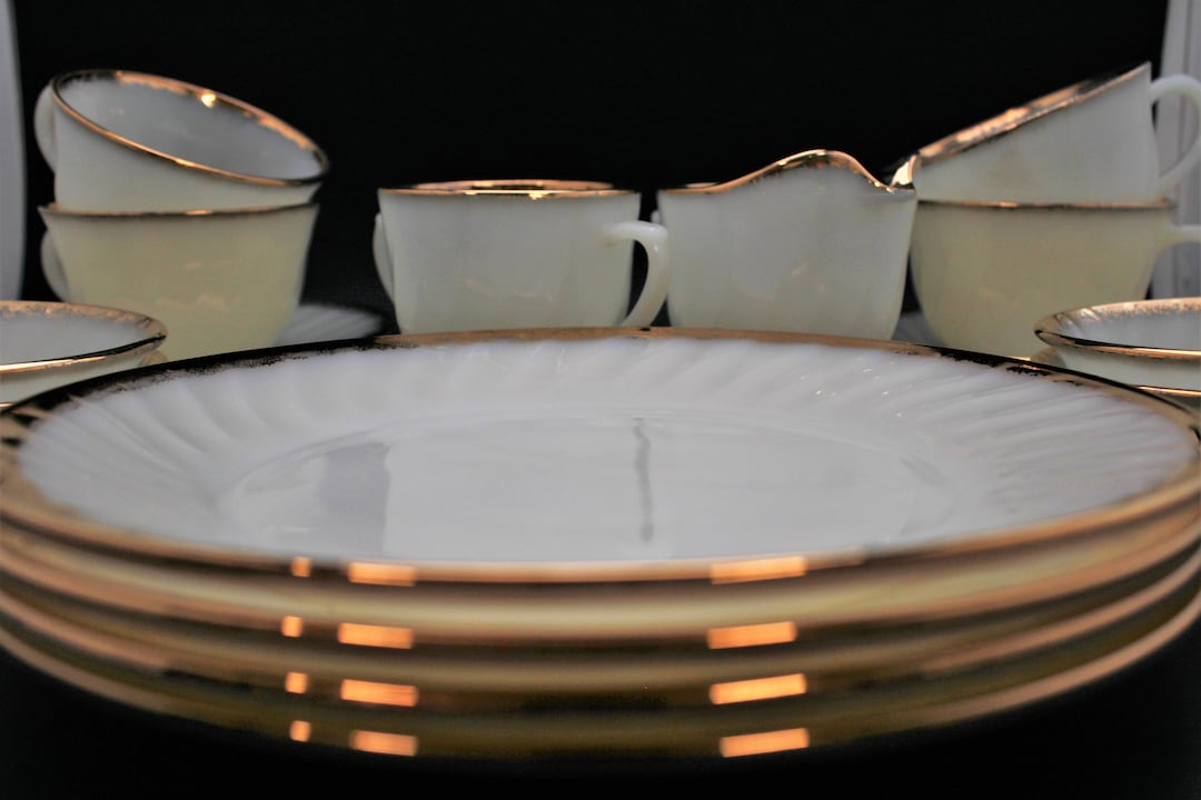 NIB Fire King Dinnerware Set in Original Box Etsy