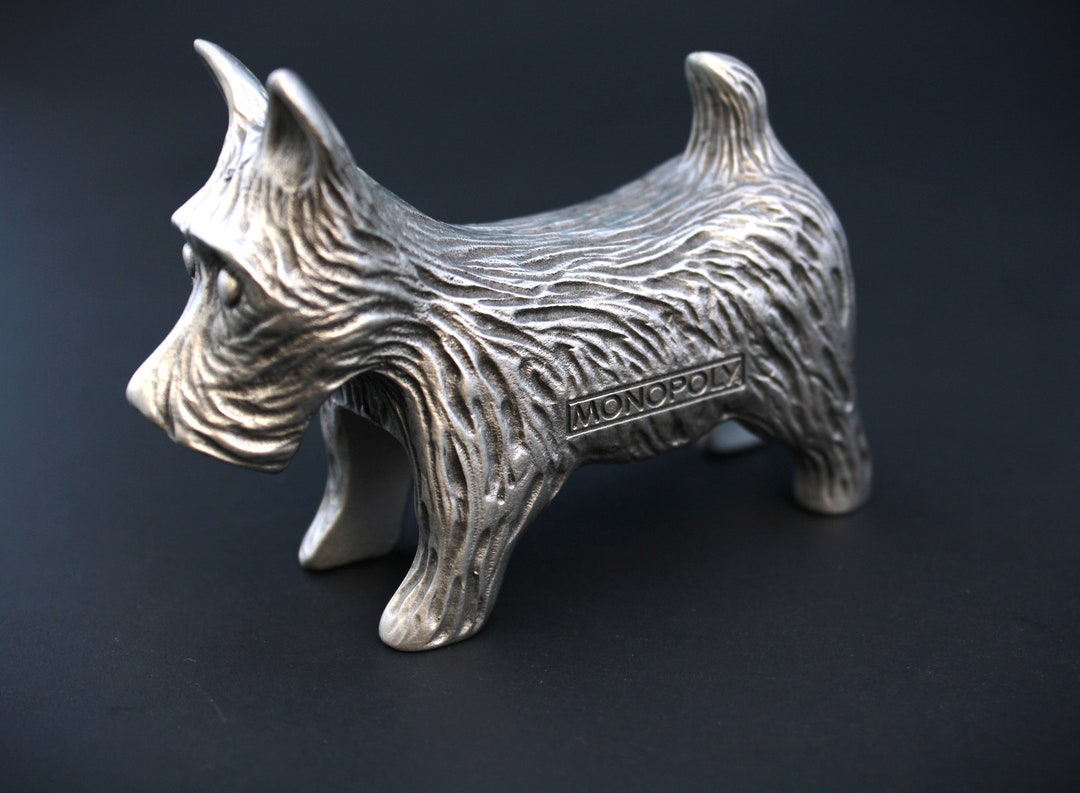 BIG Collectible Hasbro Monopoly Heavy Pewter Monopoly Dog Game Piece Paperweight Etsy