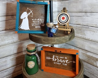 Disney Brave decor/Disney St. Patrick's Day decor/Disney St. Patrick's Day gelaagde dienbladen/Disney decor/Disney Princess decor/Brave party