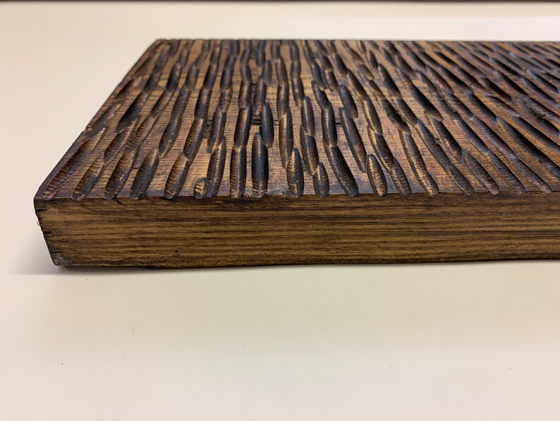 Wooden Tile Wall Art Textured and Engraved Wall Decor Home Decor Etsy