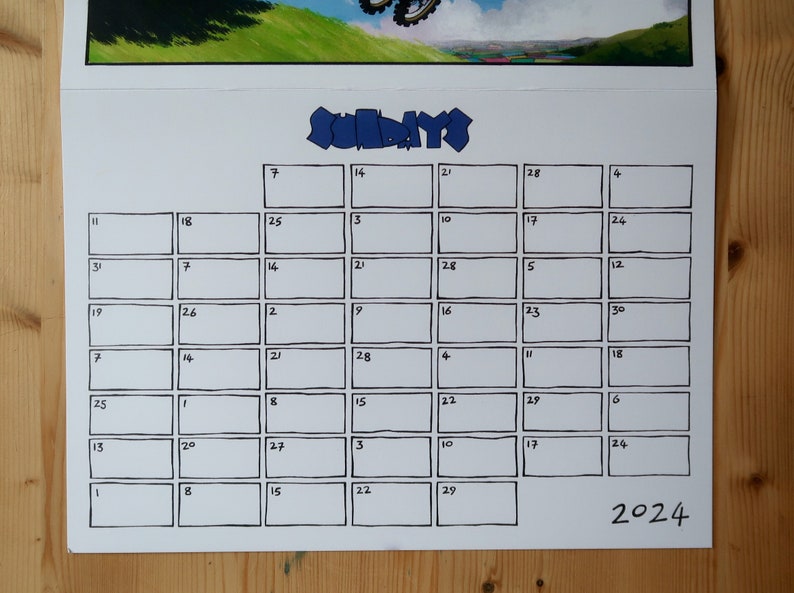 Month Of Sundays Sort of a 2024 calendar but not really image 3