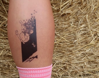 Mint Sauce Limited Edition &quot;Flowery Crash&quot; Temporary Tattoo