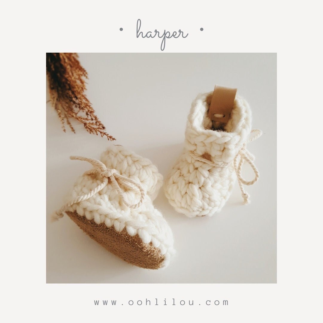 Botitas para beb Etsy Espa a