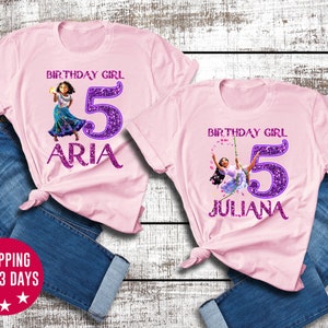 Encanto Birthday Shirt, Encanto Isabela Shirt, Encanto Mirabel Shirt, Girl Birthday Shirt, Encanto Family Birthday Shirt, Birthday Party