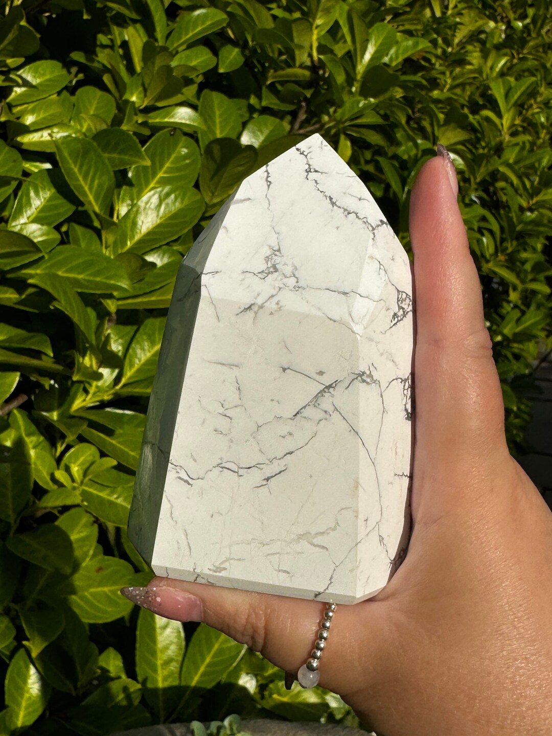 Shewal Point Brazil Howlite Point From Brazil - 10(H) X 6.6(W) X 3.3(d)cm, 383g - Etsy