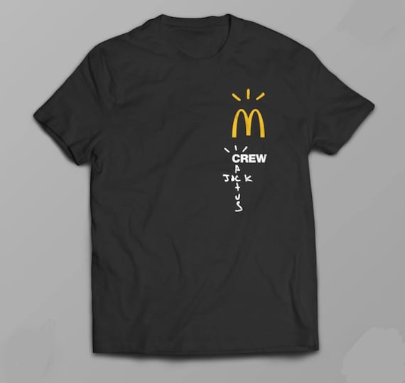 travis scott crew mcdonalds shirt