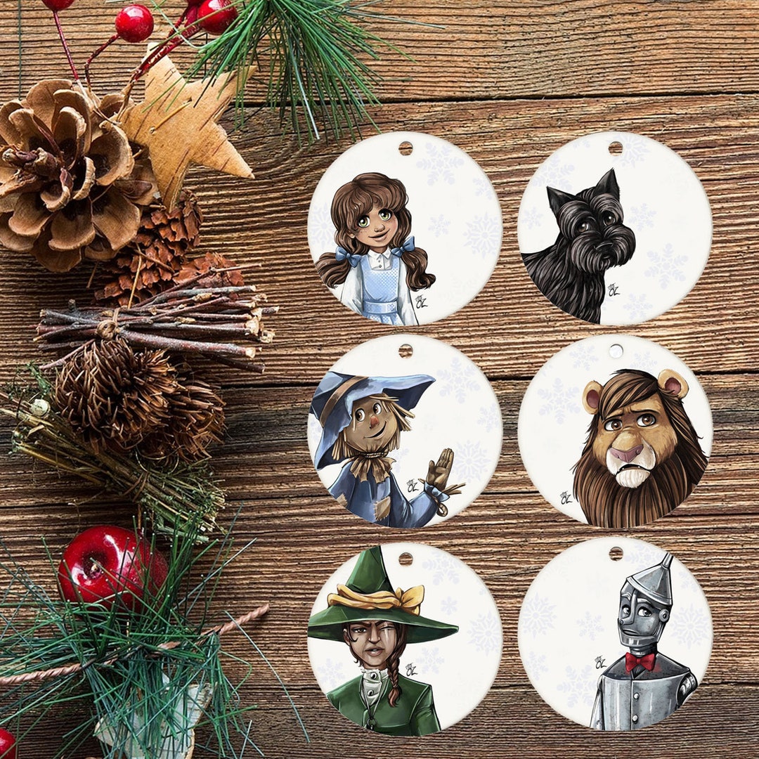 Wizard of Oz Christmas Ornament Collection Etsy