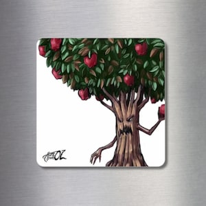 Fighting Tree 2x2 Fridge Magnet | Home From Oz | Wizard of Oz Inspired Art | Character Kitchen Decor | Theatre Cast Gift