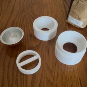 Nespresso kapseltillverkningskit, kaffe, 4-delat 3D-utskrivet set med 20 folieöverdrag för påfyllningsbara kaffekapslar, ORXON