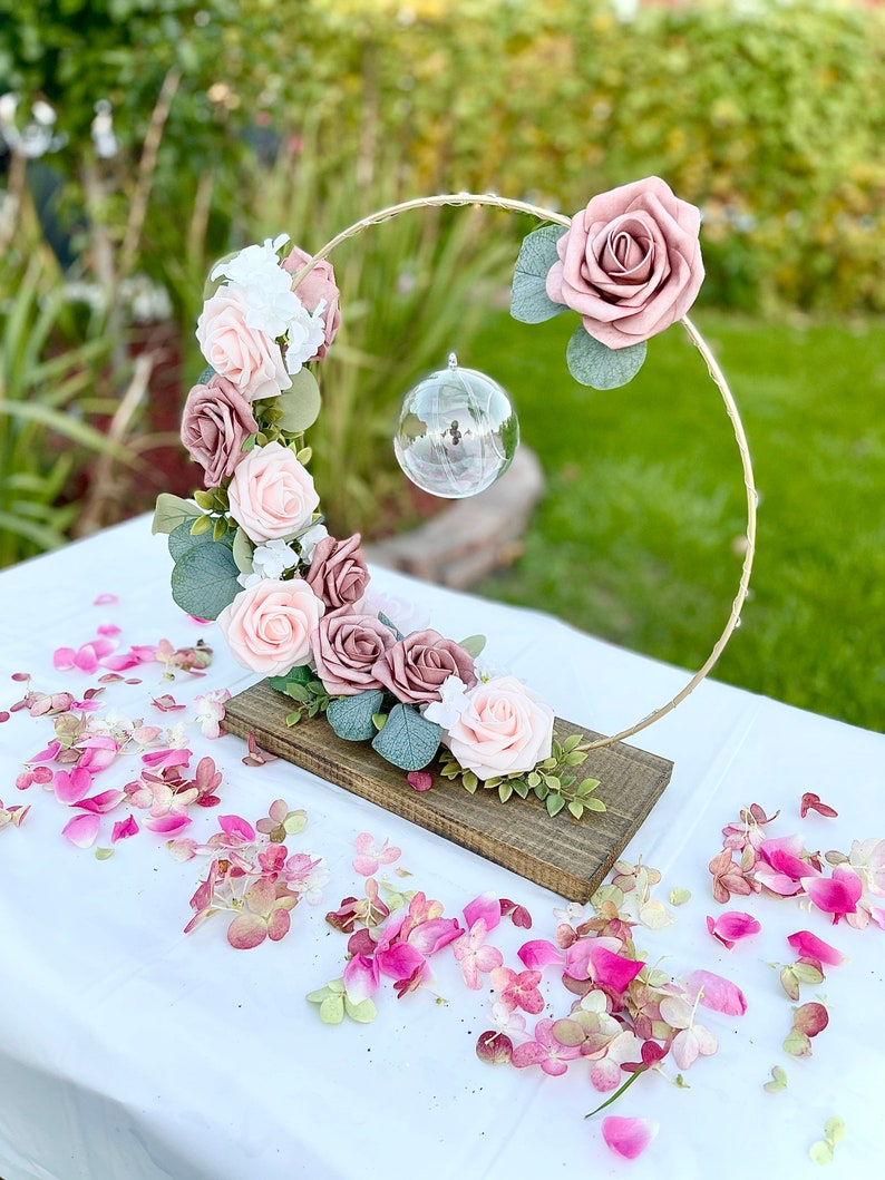 Floral Hoop Centerpiece Etsy
