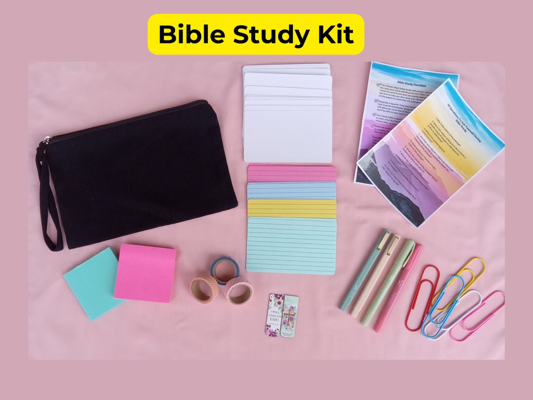 Bible Study Kit, Bible Study Bag, Bible Study Journaling Kit Etsy