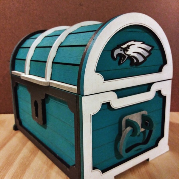 Hidden Treasures Handmade "Philadelphia Eagles" Keepsake Box