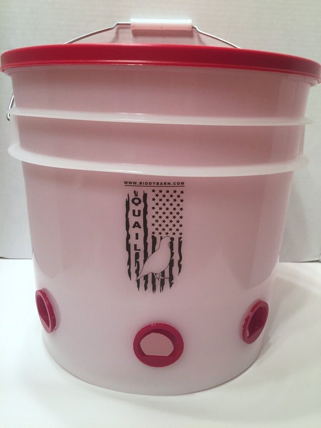 QUAIL FEEDER Reduce Waste Coturnix Quail Cage Coop Aviary for Backyard