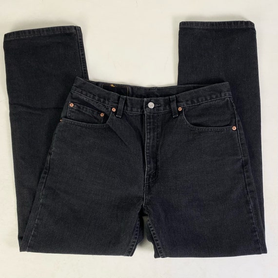 Vintage Levi’s 505 Washed Out Faded Black Straigh… - image 3