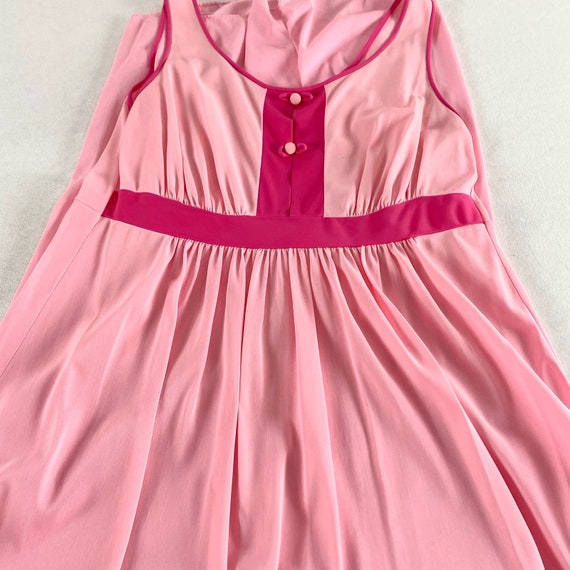 Vintage Pastel Pink Sheer Maxi Slip Dress Gem