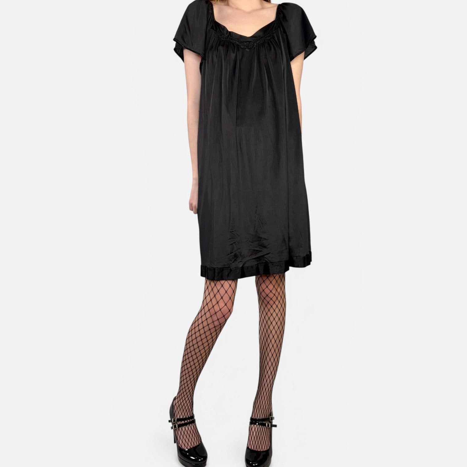 Black Flutter Dress - Etsy Black Flutter Dress - Etsy