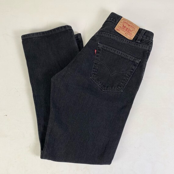 Vintage Levi’s 505 Washed Out Faded Black Straigh… - image 2