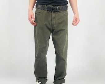 Vintage Olive Camo Green Calvin Klein Jeans Sz 36 x 34