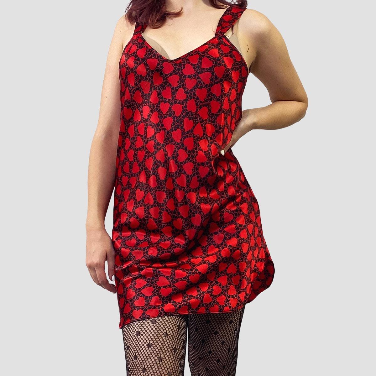 black and red heart dress Kate Heart Dress