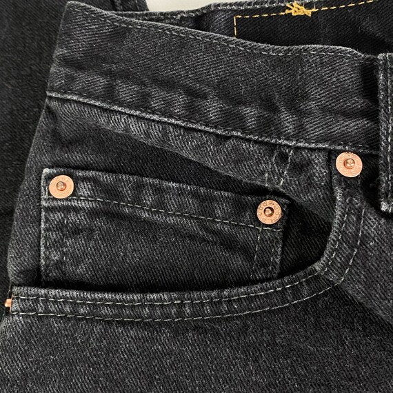Vintage Levi’s 505 Washed Out Faded Black Straigh… - image 8