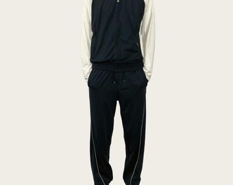 Vintage Y2K UFC Black & Cream Tracksuit Sz Large
