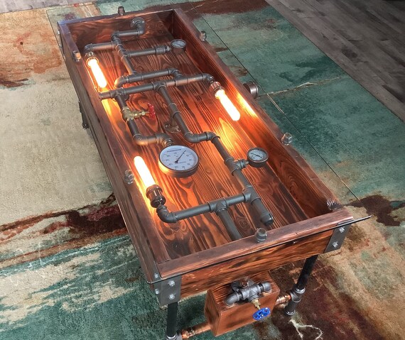 Steampunk on sale coffee table