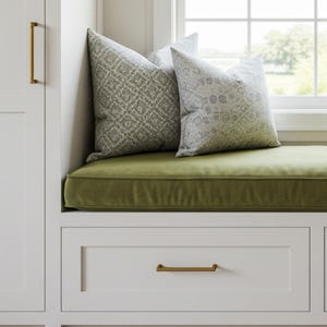 Custom 3&quot; Thick Bench Cushion with Piping – Indoor Seat Pad