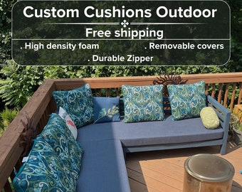 Outdoor Cushions, Custom Fit Cushion, Fade proof, Easy to clean , 5 Years of warranty, Fast  + Free ship
