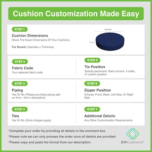 Handmade Linen Papasan Chair Cushion: Tufted Round Floor Pillow image 10