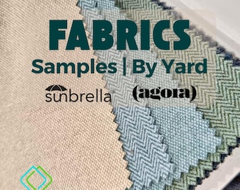 High Quality Outdoor Fabric, Sunbrella / Agora in Bold Color, Perfect for outdoor Cushions, Easy to clean Fabrics | Fabric samples available