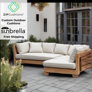 Custom Outdoor Cushions in Sunbrella & Agora Fabrics – Durable, Fade-Proof, Easy to Clean, with Free Shipping!