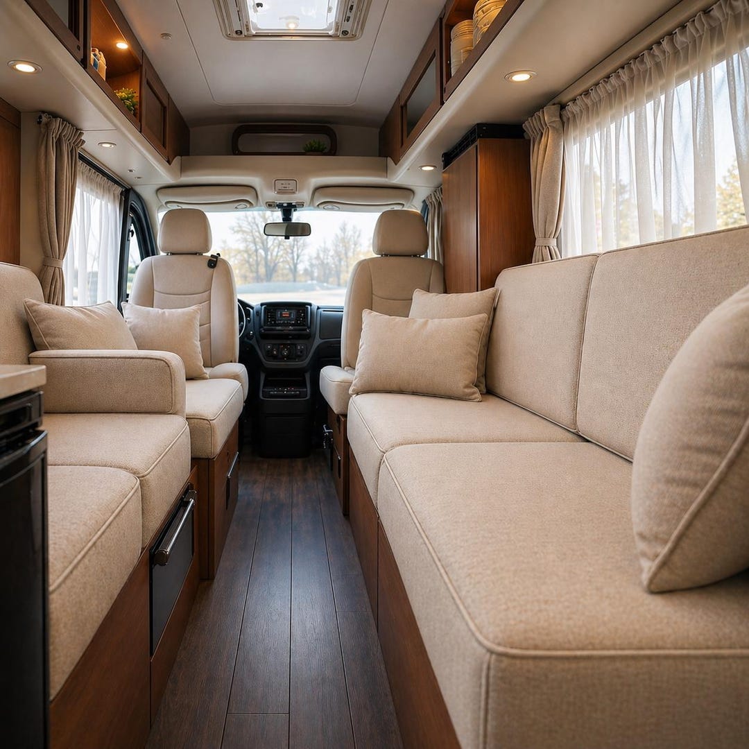 Custom RV Dinette Cushions, Camper Van Seat Mattresses, Travel Trailer ...