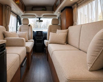 Custom RV Dinette Cushions, Camper Van Seat Mattresses, Travel Trailer Upholstery