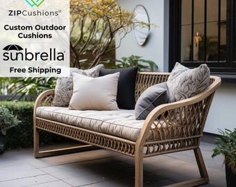 Custom Bench Cushion, Sunbrella Outdoor 1 Inch Pad, Window Mudroom Pad