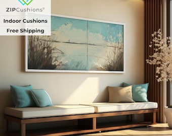 Custom Indoor Bench Cushion: Fabric Choice Available