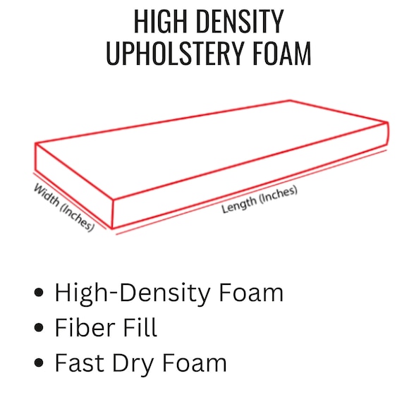 Upholstery Foam Cushion High Density Bench Cushion Foam 