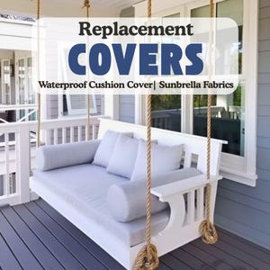Replacement Covers for outdoor cushions , 2&quot; Thick Waterproof Outdoor Cushions – Sunbrella Fabric, Fade-Resistant & Free Shipping