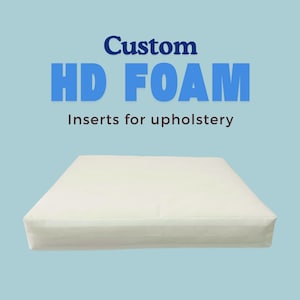 Custom Foam Cushion, 3 inch thick High Density, Bench Cushion Foam, Replacement foam for seat and couch cushions for upholstery + Free Ships