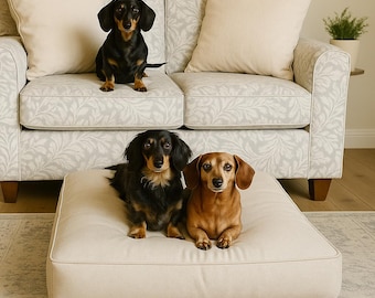 Custom Dog Bed Cushion | 3" Thick | Pet-Friendly Fabric | Outdoor Fabric | 5 Years Warranty
