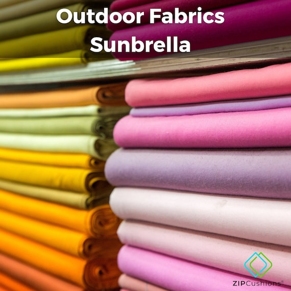 Sunbrella Upholstery Fabric  – Water & stain-resistant, marine grade, fade-proof for patio cushions.